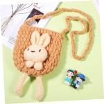 VALICLUD 5 stuks wollen tas, portemonnee voor kinderen, haas, portemonnee voor kinderen, kawaii, schouder voor meisjes, carteras para haastas voor meisjes, konijntje, schoudertas v