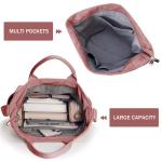 Dameshandtas, canvas shopper, schoudertas, casual, groot, voor school, werk, dagelijks gebruik, winkelen, roze-2, 15x6x16 Zoll
