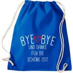 Shirtinstyle Gymtas, bye bye en dank voor de mooie tijd, opvoeder, leraar, leraren, gymtas, tas, schooltas, kleuterschool