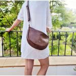 Mademoiselle.M M70 Half-Moon Bag Cognac