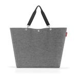 Shopper M in Twist Silver – ruime boodschappentas en elegante handtas in één, van waterafstotend materiaal, Twist Silver, X-Large, Shopper