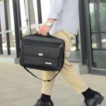 CHDWEY Umhängetaschen für Herren Männer Aktentasche Handtaschen 17 Zoll große Kapazität Männer Business Bag Casual Herren Umhängetasche Gute Qualität Messenger Bag(Style1)