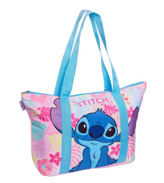 Stitch draagtas voor dames meisjes Reisstrandtas Volledig gevoerd met rits, groot schouderhandvat, handbagage voor 's nachts