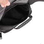 CHDWEY Umhängetaschen für Herren Crossbody Taschen Nylon Männer Handtasche Kleine lässige Reisetasche Klassische Reine Farbe Umhängetasche Hohe Qualität Messenger Bag(Black)
