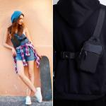 Sling Crossbody tas, schoudertas, crossbody borsttas, borsttas, borsttas voor heren, met verstelbare schouderriem, voor jongens en meisjes, outdoor sporten wandelen, Sling Chest Cr