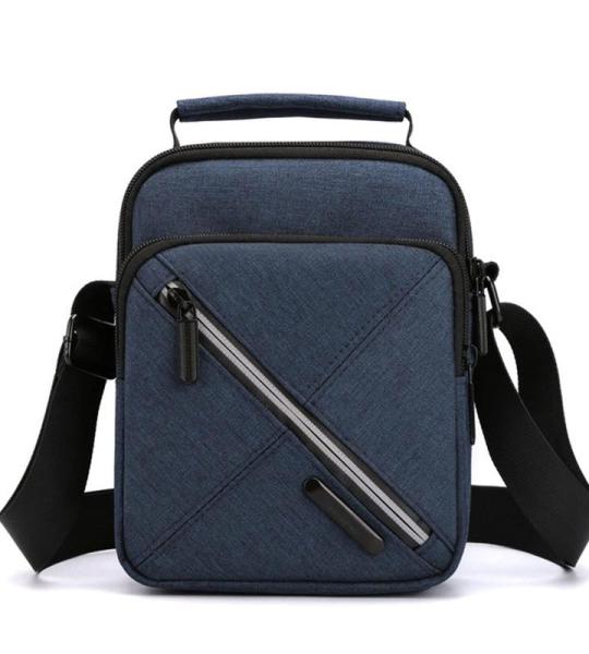 CHDWEY Umhängetaschen für Herren Männer Umhängetasche Crossbody Bag Hohe Qualität Mann Messenger Bag Jungen Nylon Mobiltelefon Männliche Business Handtaschen(Blue)