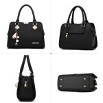Elegante dameshandtas, schoudertassen, rugzakken, reistas, boodschappentas, shopper, messenger tassen, waterdichte tas, PU-leer, Wit B, L, Elegant, elegant