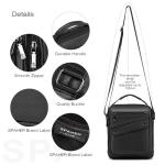 leren schoudertas voor heren crossbodytas voor heren voor heren schoudertas werktas casual crossbodytas messenger bags voor kantoor schoolreizen zwart