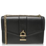 DKNY Dames Ella Draagtas Handtas Zwart One Size, Zwartgoud