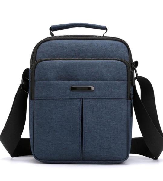 CHDWEY Umhängetaschen für Herren Männer Nylon Tasche Casual Crossbody Tasche for Männer wasserdichte kleine Tragen Umhängetasche Schwarze Reißverschluss Handtasche Reisehack(