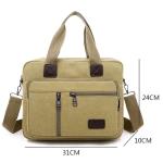 CHDWEY Umhängetaschen für Herren Männer Umhängetaschen for Leinwand Große Kapazität Männer Crossbody Tasche Freizeit Einkaufstasche Reise Handtasche(Grijs)