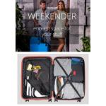 HAUPTSTADTKOFFER - Spree - koffer met harde schaal, trolley, rolkoffer, reiskoffer, 4 dubbele wielen, koraal, Middelgrote koffer