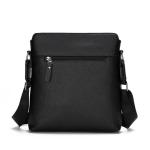 CHDWEY Umhängetaschen für Herren Business-Schultertasche for Mans Vintage Mann-Taschen Pu. Leder Schultertaschen Mode Männer Messenger Bag(Black)