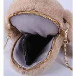 DANETI Rugzak pluche tas messenger bag vrouwen konijn ketting tas mobiele telefoon tas meisjes kleine schoudertas decoratieve tas
