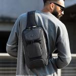 BanGe Sling Bag, waterdichte borsttas voor heren, schoudertassen, crossbody sling rugzak voor heren