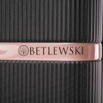 BETLEWSKI - Middelgrote koffer met harde schaal - reiskoffer met 4 wielen - lichte hardshell koffer ABS rolkoffer met slot - model Titania - afmetingen 66 cm x 42 cm x 25 cm 63 lit