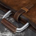 Zakelijke heren aktetas heren tas retro diagonaal tas handtas casual schoudertas (A 37 x 28 cm)