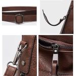 Sacmill Dameshandtas, PU-leer, schoudertas, shopper, topgreep, draagtas, elegante schoudertas voor vrouwen, zwart, Hobo