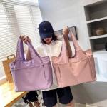 CHDWEY Umhängetaschen für Herren Frauen Sport Fitness Bag Oxford Yoga Gym Reise Duffle Handtasche wasserdichte Große Kapazität Schulter Wochenende Tasche Yoga Matte Tasche(Blac