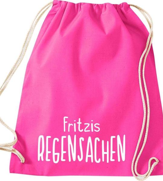 Shirtinstyle Gymtas, regenspullen met wensnaam, kinderdagverblijf, school, vrije tijd, gymtas tas tas