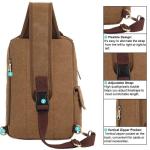 KAUKKO Canvas Tactical Vintage Borsttas Tactical Schoudertas