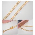 Meisjesketting, mini-tas, kleine tas, kleine meisjeshandtas, meisjeshandtas met afneembare ketting, voor meisjes en tieners, Roze vos.