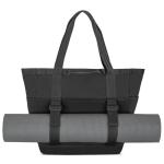 Smilla Strandtas met ritssluiting voor dames en heren, gezinsvakantie, sport, zwemmen, boodschappentas van gerecycled PET, waterafstotend, Donkergrijs, Eén maat
