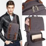 KAUKKO Canvas Tactical Vintage Borsttas Tactical Schoudertas