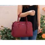 - Dames Bugatti Handtas Draagtas - Shopper Tote PU Leer Schoudertas - Veel Zakken Vakken Rits Crossbodytas - Vrouwen Meisje Tassen - Mode Stad Werk - Rood