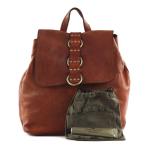 Campomaggi City rugzak leer 28 cm, cognac