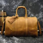 Retro herenhandtas, grote capaciteit, reistas, bagagetas, schoudertas, diagonale tas, herentas (C 22 x 45 x 27 cm)