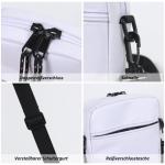 Schoudertas voor heren, kleine schoudertas voor heren, crossbody bag heren, waterdichte heren schoudertas van polyester, tas voor heren, geschikt voor outdoorsport en wandelen, zwa