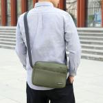 CHDWEY Umhängetaschen für Herren Mode Casual Oxford Männer Tasche Feste Farbe Oxford Männer Messenger Bag Männliche Reise Geschäft Vielseitige Umhängetasche(Blue,19X8X27cm)