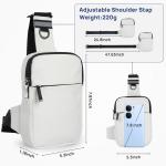 FRID Anti-diefstal Sling Chest Crossbody tas, diefstalbestendige tas,schoudertas, borstzak van nylon voor dames en heren, licht, eenvoudig en met grote capaciteit