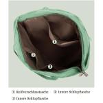 Tote Bag Dames Corduroy shopper tas dames grote schoudertas handtas dames met cosmeticatas voor winkelen, werken, reizen en school, lichtgroen
