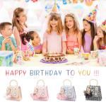 Schoudertas voor meisjes, voor mobiele telefoon, portemonnee, schattige strik, crossbody tas voor meisjes, schattige prinsessenhandtas, kleine meisjestas met afneembare schouderrie