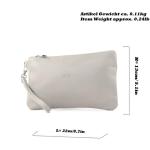 - T193 - ital. Clutch polstas leer small, vuur-rood, Small
