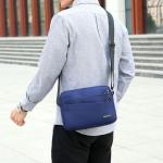 CHDWEY Umhängetaschen für Herren Mode Casual Oxford Männer Tasche Feste Farbe Oxford Männer Messenger Bag Männliche Reise Geschäft Vielseitige Umhängetasche(Red,19X8X27cm)