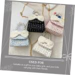 COLLBATH Schoudercredit zwarte ketting enkele kleine kinderen bloemen voor portemonnees kinderen strik kleine schattige strik mini kaarten baby meisjes handtas tassen prinses gesch