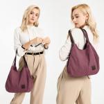 canvas Hobo-schoudertas voor dames, dameshandtas, vintage tas met meerdere vakken, tassen met handvat aan de bovenkant om te winkelen, werk, school, reizen, casual, dagelijks gebru