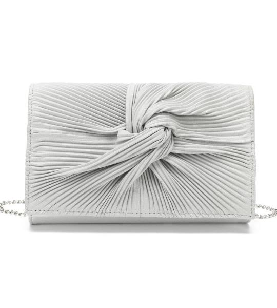 Clutch Bag voor dames, avondtas voor bruiloft, grote strik, zacht met fijne glitter, synthetische handtas, schoolbal, party, vakantietassen
