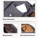 heren canvas schoudertas 35cm (L) * 30cm (H) X 12cm (B)