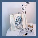 Draagtas, Draagtassen Dames, Boodschappentas, Schoudertas Stoffen Tas, Katoenen Tas, Jute Tas, Met Vintage Print, Canvas Tote Bag om te winkelen School