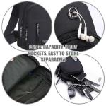 JSTHHTT Gym Shoulder Bags: Sling Bag Dames Klein, Sling Rugzak Dames, Enorm Rugzak - Sportschoudertas voor Mannen en Vrouwen, Borstzak Heren Dames - Ideaal voor Reizen, Sport en Vr