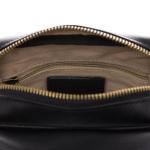 Kleine schoudertas van echt leer, messenger bag Dublin - schoudertas met schouderriem - lederen tas voor heren en dames handgemaakt, zwart, Small