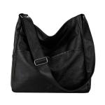 RYTEJFES Tas voor dames, blauw, zwart, modieus, grote handtas, schoudertas met veel vakken, schoudertas, handtassen, casual damestas voor kantoor, school, winkelen, reizen