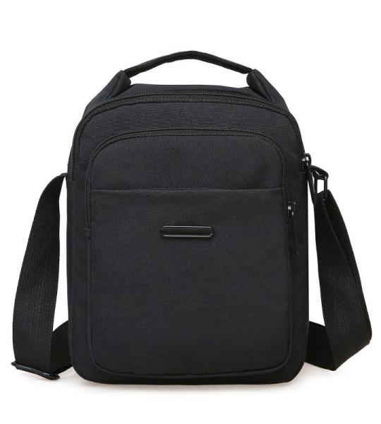 ANPTER Schoudertas voor heren, crossbody, herentas, mobiele telefoon, handtas, kleine omhangen, tas, Shulder Bag, Messenger voor vrije tijd, vakantie, uitstapjes, Zwarte schouderta