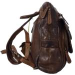Hill Burry Rugzak voor dames | Elegant leer voor dames | Daypack lederen rugzak vintage stadsrugzak rugzak handtas | leren rugzak echt leer | wasleer daypacks donkerbruin, bruin