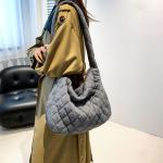 Schoudertas voor dames, handtas, corduroy tassen, grote shopper, tote bag, schoudertas, casual crossbody tas voor school, kantoor, werk, reizen, uitstapjes, winkelen, 01-Grijs, Lar