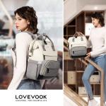 LOVEVOOK Laptoprugzak voor dames, met laptopvak, 15,6 inch, schoolrugzak, meisjes, tieners, schooltas, waterdichte rugzak, dagrugzak, rugzakken voor school, reizen, universiteit, z